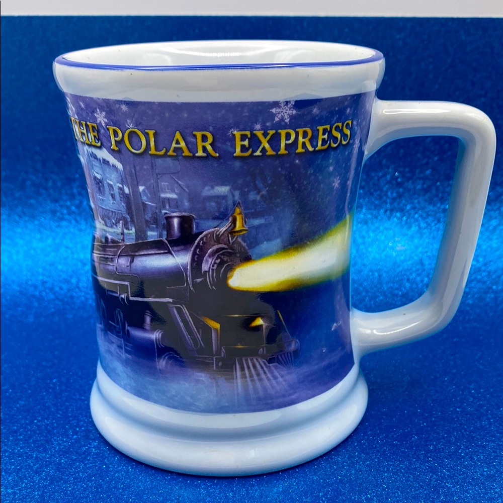Vintage The Polar Express Believe 3D Locomotive Warner Bothers Mug